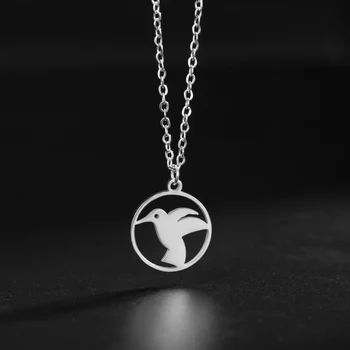 Ожерелье с подвеской COOLTIME Pigeon Bird для женщин, ожерелье с цепочкой голубя из нержавеющей стали, Новинка в моде, ювелирные изделия-чокеры, подарок на день рождения