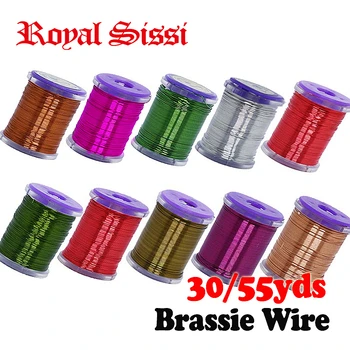 5 шпулек/набор 10 обязательных цветов BRASSIE ULTRA WIRE для обвязки мух металлической проволокой диаметром 0,2 и 0,3 мм, медной проволокой для оребрения тела личинок мошек